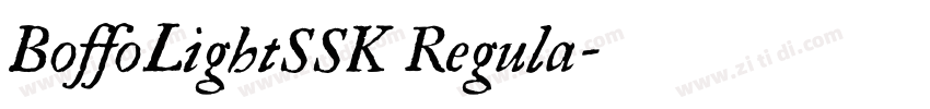 BoffoLightSSK Regula字体转换
